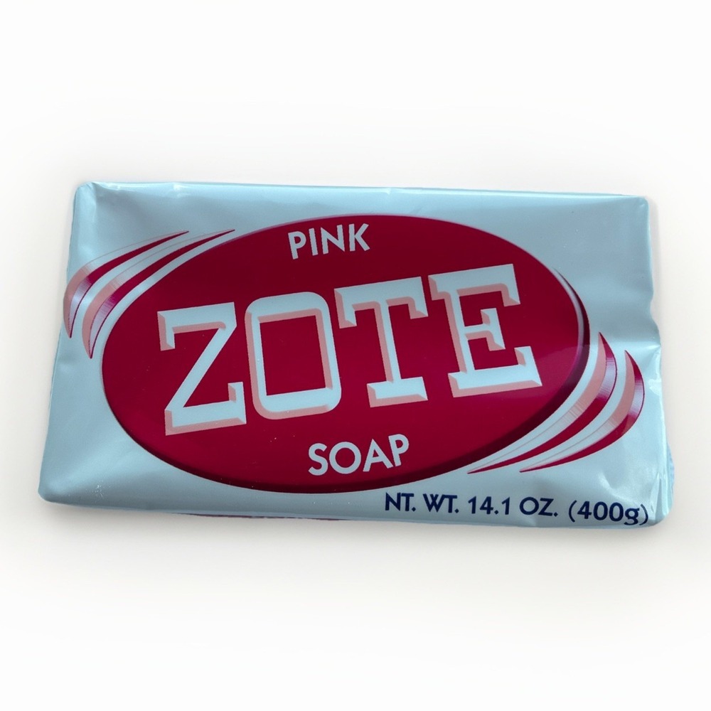 Zote High Quality Large Pink Laundry Soap‎ Bar Washing Clothes Detergent 14.1 oz